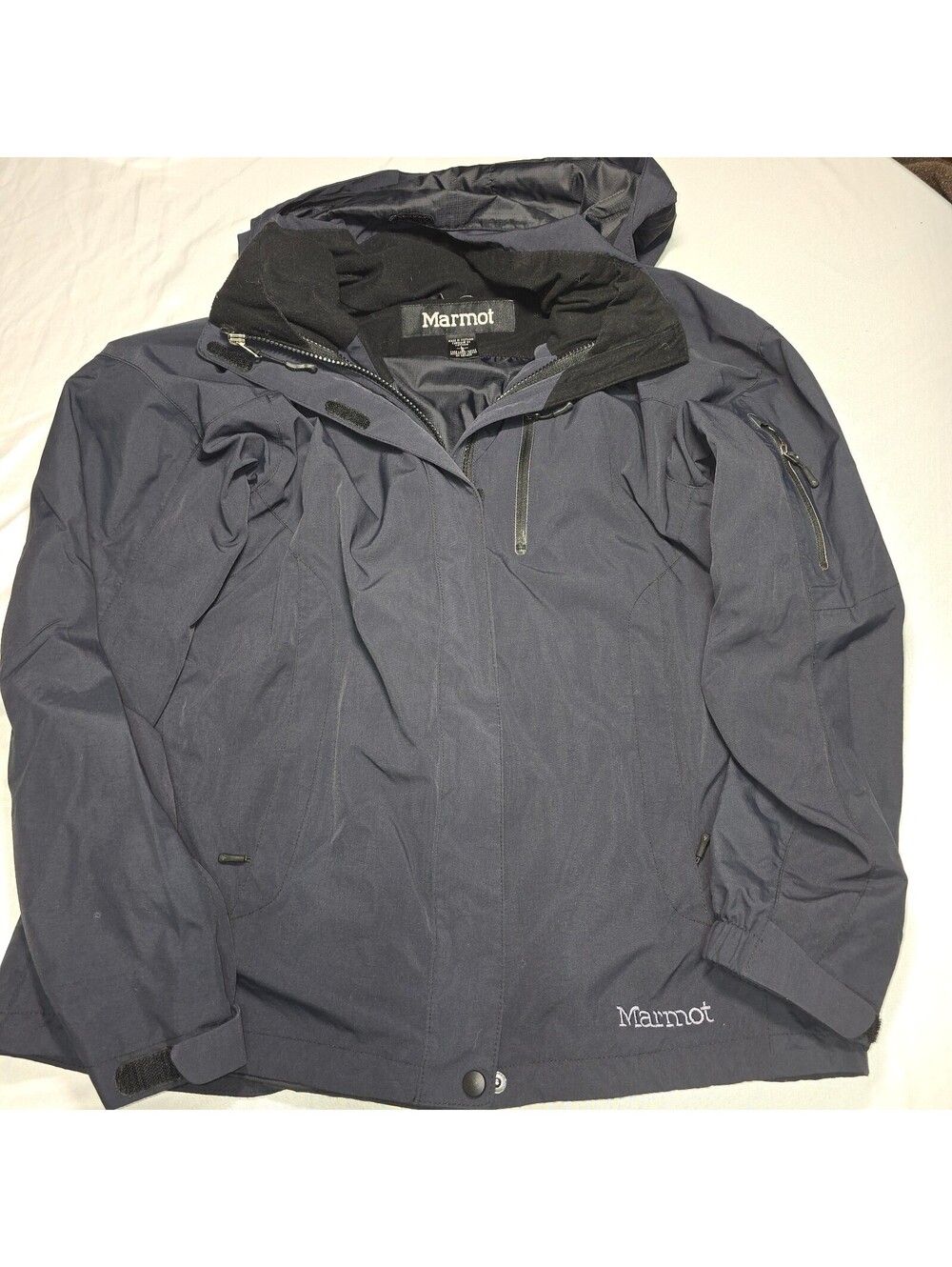 Marmot Tamarack Men's Large Waterproof Snowboard Jacket Outer Shell Only Navy